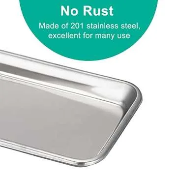 Yzurbu Metal Tray Set for Organized Workspaces