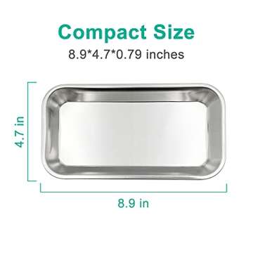 Yzurbu Metal Tray Set for Organized Workspaces