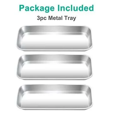 Yzurbu Metal Tray Set for Organized Workspaces