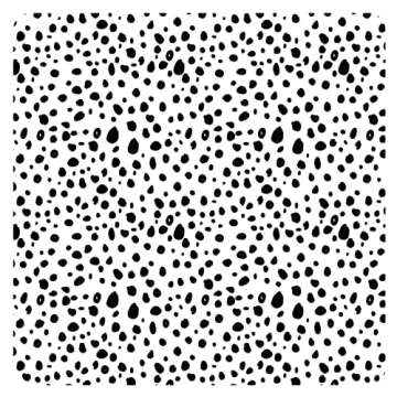 BapronBaby Organic Dot Splash Mat - Waterproof Catch-All for Under High Chairs, Floors, Tables, Playtime or Arts & Crafts - Machine Washable - 45" x 45”