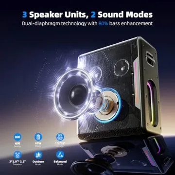 Karaoke Machine with 2 Wireless Microphones for Adults and Kids
