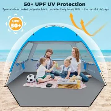 Venustas Beach Tent Sun Shelter for All Outdoor Fun