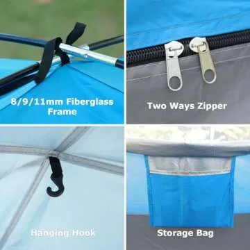 Venustas Beach Tent Sun Shelter for All Outdoor Fun