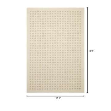 Loloi Chris Loves Julia Polly 9'-3" x 13' Area Rug in Ivory/Natural - Large Neutral Area Rug, Unique...