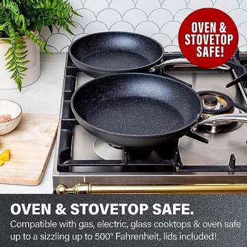 Granitestone 11" Non-Stick Frying Pan for Effortless Cooking