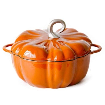 MYYINGBIN Pumpkin Stew Pot - 24cm Cast Iron Casserole