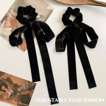 TOBATOBA Velvet Hair Accessories - Bows, Ribbons, Clips, Scrunchies, Barrettes for Women, Girls, Tod...