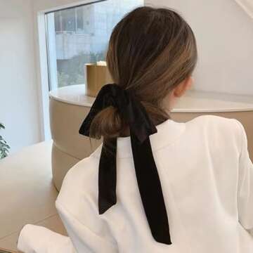 TOBATOBA Velvet Hair Accessories - Stylish Bows & Scrunchies