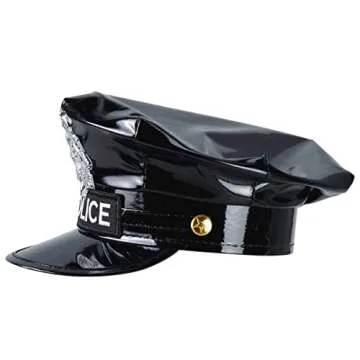 BinaryABC Police Hat for Costumes and Parties