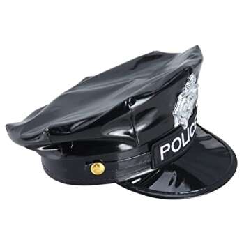 BinaryABC Police Hat for Costumes and Parties