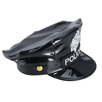 BinaryABC Police Hat for Costumes and Parties