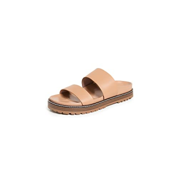 Madewell Women's Preston Sporty Slides - Desert Camel, Stylish and Comfortable Sandals