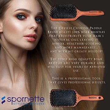 Spornette Deville Boar Bristle Brush for All Hair Types