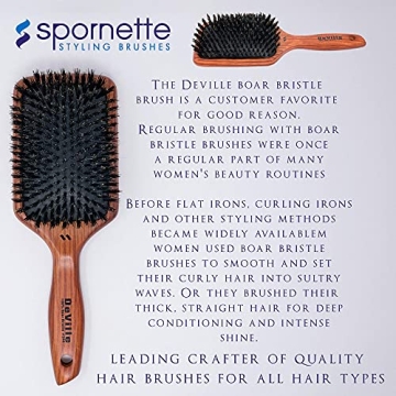 Spornette Deville Boar Bristle Brush for All Hair Types