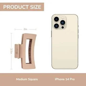 Stylish 12 Pack Medium Hair Claw Clips for Women