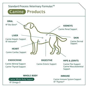 Standard Process Canine Whole Body Support - Multisystem Support Supplement for Canines - Nutritional Powder Supplement for Daily Health Maintenance - Multisystem Supplement Formula - 25 g