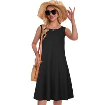 Stylish Women's Sleeveless Mini Pocket Dresses for Summer