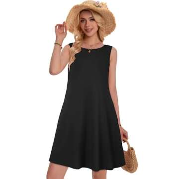 Stylish Women's Sleeveless Mini Pocket Dresses for Summer