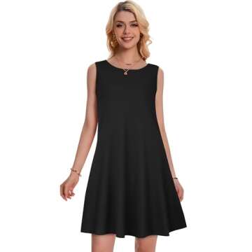 Stylish Women's Sleeveless Mini Pocket Dresses for Summer