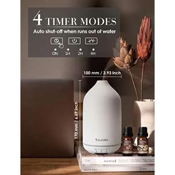 Stylish SALKING Ceramic Essential Oil Diffuser for Home