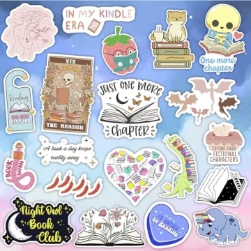 Cute Book Stickers for Kindle & Tablets - 100 PCS