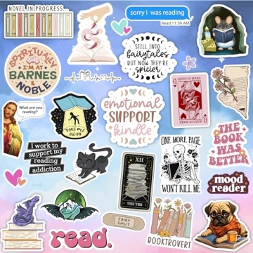 Cute Book Stickers for Kindle & Tablets - 100 PCS