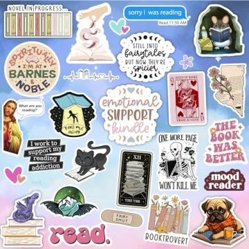 Cute Book Stickers for Kindle & Tablets - 100 PCS