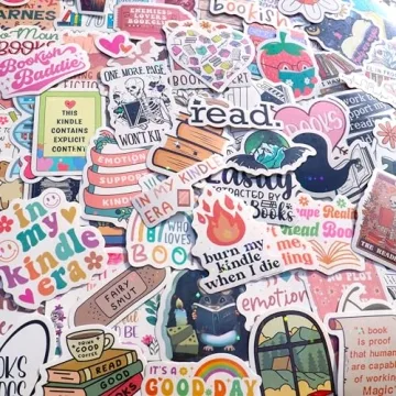 Cute Book Stickers for Kindle & Tablets - 100 PCS