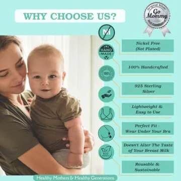 The Original Silver Nursing Cups, Nipple Shields for Nursing Newborn, Nipple Protector for Breastfeeding, Nipple Covers Breastfeeding, No Need Nipple Cream, Newborn Essentials Must Haves