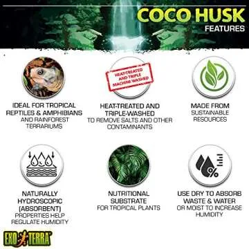Exo Terra Coco Husk for Terrariums, 7.2-Quart Natural Substrate