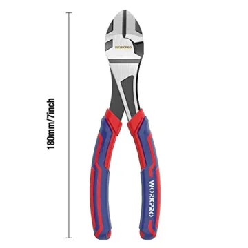WORKPRO Comfort Grip Diagonal Pliers for Ultimate Cutting Efficiency