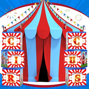 Carnival Circus Party Favor Boxes for Events and Celebrations