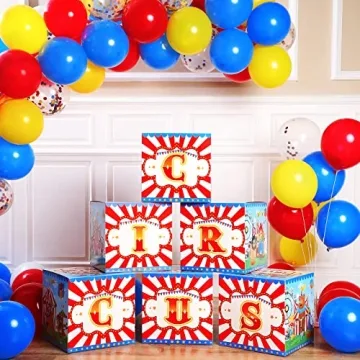 Carnival Circus Party Favor Boxes for Events and Celebrations