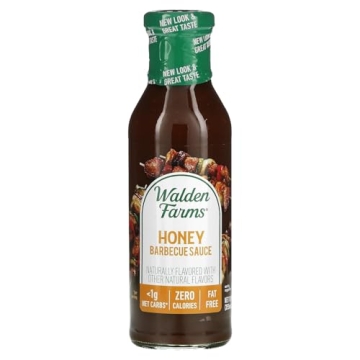 Walden Farms Honey BBQ Sauce 12 oz - Sweet and Tangy, Vegan & Keto Friendly