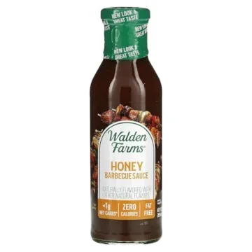 Walden Farms Honey BBQ Sauce 12 oz - Sweet and Tangy, Vegan & Keto Friendly