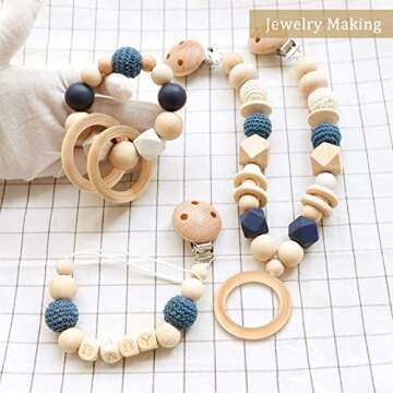 Fuyit Wood Rings - 30Pcs for DIY Crafts and More