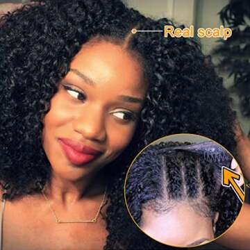 Nadula Curly U Part Wig for Black Women – 150% Density
