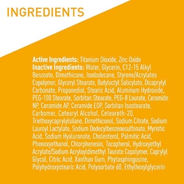 CeraVe Sunscreen SPF 50 with Zinc Oxide & Ceramides