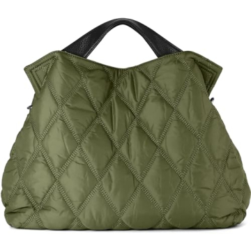Stylish Lightweight Quilted Puffer Tote Bag for Women - Spacious & Elegant