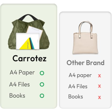 Quilted Puffer Tote Bag for Women - Large & Lightweight