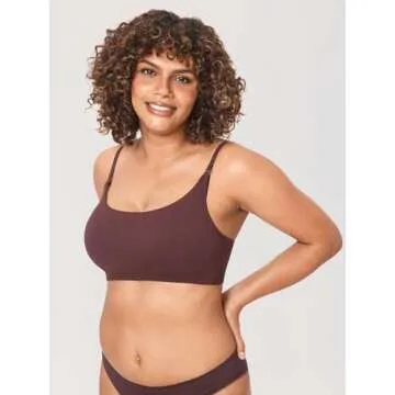 MOMANDA Women's Nursing Bras Ribbed Seamless Bralettes Support Sports Bra for Breastfeeding Wireless Maternity Sleep Hazelnut Small