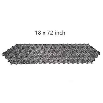 ibohr Halloween Table Runner - Stylish Spider Web Design