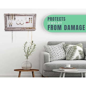 Comfify Rustic Jewelry Organizer for Stylish Storage