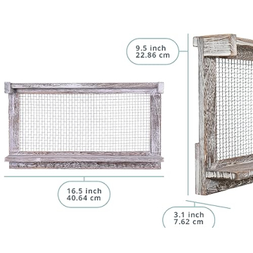 Comfify Rustic Jewelry Organizer for Stylish Storage