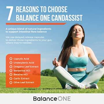 Balance ONE Candida Cleanse - Natural Support Supplement