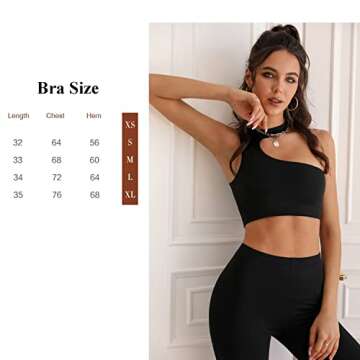 YFUNNLE Cute Neon Orange Asymmetrical Crop Sports Bra