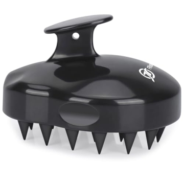 FREATECH Scalp Massager Shampoo Brush for Hair Growth & Dandruff Care in Black