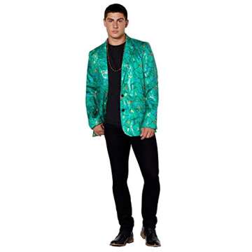Sequin Christmas Light Blazer in L Multicolored - Festive Fun