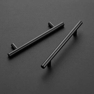30 Pack 7.38'' Cabinet Pulls Matte Black Stainless Steel Kitchen Cupboard Handles Cabinet Handles 7....