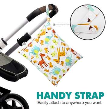 Zooawa Wet Dry Bag - Eco-Friendly Travel Storage for Babies